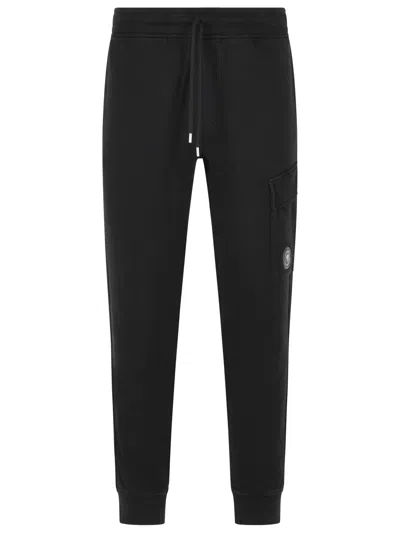 C.p. Company Cargo 'jogger' Black Cotton Pants