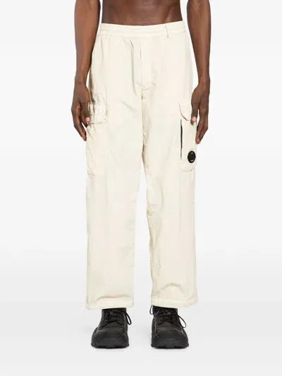 C.p. Company Cargo Lens Trousers In Neutral