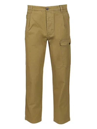 C.p. Company Cargo Made Of Cotton Gabardine Trousers Green In Gold