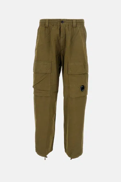 C.p. Company Cargo Pant In Microreps Peached In Green