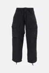 C.p. Company Cargo Pant In Microreps Peached Nylon In Black