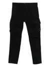 C.p. Company Cp Company Cargo Pant In Stretch Satin In Black