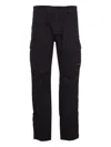 C.p. Company C.p.company Diagonal Raised Fleece Cargo Sweatpants In Black