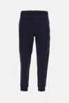 C.p. Company Lens-pocket Drawstring Track Pants In Blue