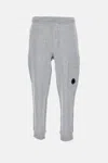 C.p. Company Lens-detail Drawstring Track Pants In Gray