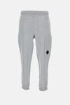 C.p. Company Lens-detail Drawstring Track Pants In Gray