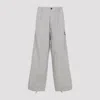 C.p. Company Wide Leg Trousers Drawstring Hem In Gray