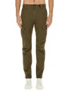 C.p. Company Cargo Stretch-cotton Trousers With Multiple Pockets In Green