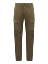C.p. Company Cargo Stretch-cotton Trousers With Multiple Pockets In Green