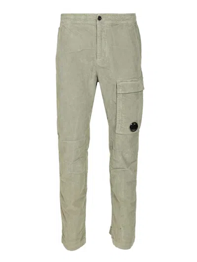 C.p. Company Cargo Pants Trousers Green In Gray