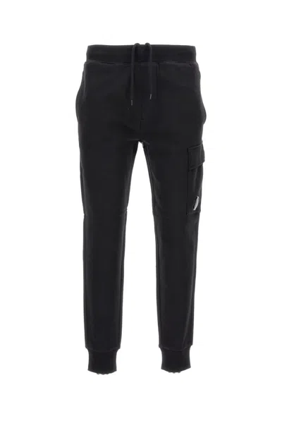 C.p. Company Cargo Pants With Drawstring Waist In Black