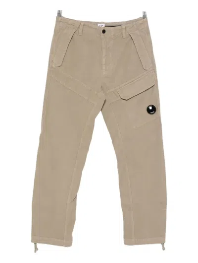 C.p. Company C.p.company Cargo-pocket Cotton Pants In Nude