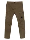 C.p. Company Cargo Pocket-detail Trousers In Green