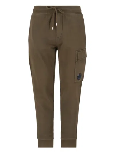 C.P. COMPANY CARGO-POCKET DRAWSTRING TRACK PANTS