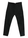 C.p. Company Cargo Pant In Tecnical Panama Clothing In Black