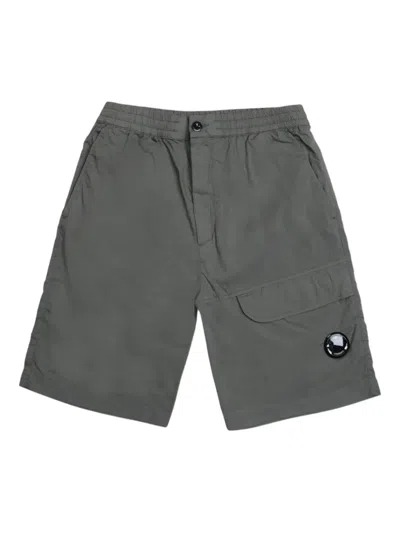 C.p. Company Cargo Pocket Shorts In Gray