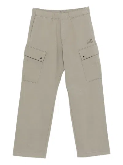 C.p. Company Cargo Pocket Sweatpants In Neutral