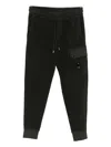 C.p. Company Cargo-pocket Track Pants In Black