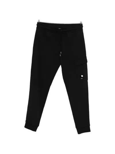 C.p. Company Cargo-pocket Track Pants In Black