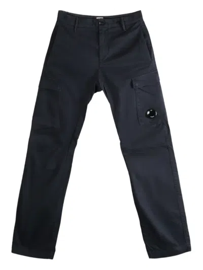 C.p. Company Cargo Pocket Trousers In Blue