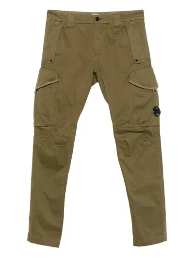 C.p. Company Cargo-pocket Trousers In Green