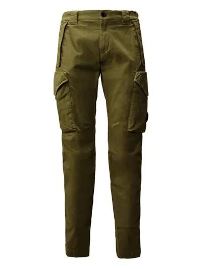 C.p. Company Cargo-pocket Trousers In Green