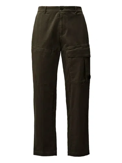 C.p. Company Cargo-pocket Trousers In Green