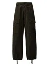 C.p. Company Cargo Pocket Trousers In Green