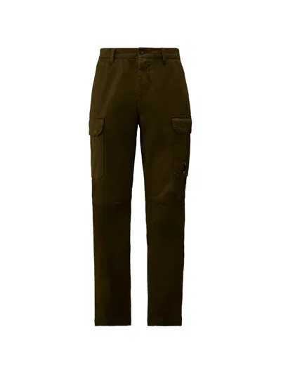 C.p. Company Cargo-pocket Trousers In Green