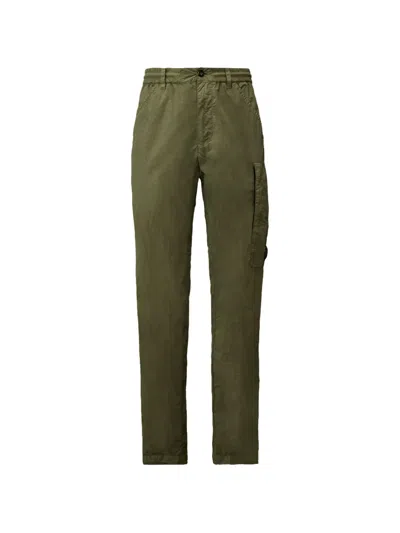 C.p. Company Cargo Pocket Trousers In Green