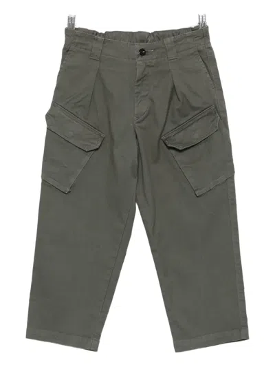 C.p. Company Kids' Cargo-pockets Casual Trousers In Gray