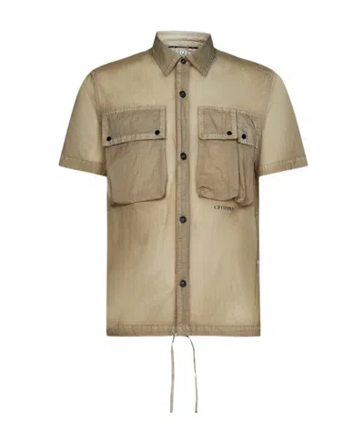 C.p. Company Cargo-pockets Shirt In Nude