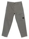C.p. Company Cargo-pockets Straight-leg Trousers In Gray