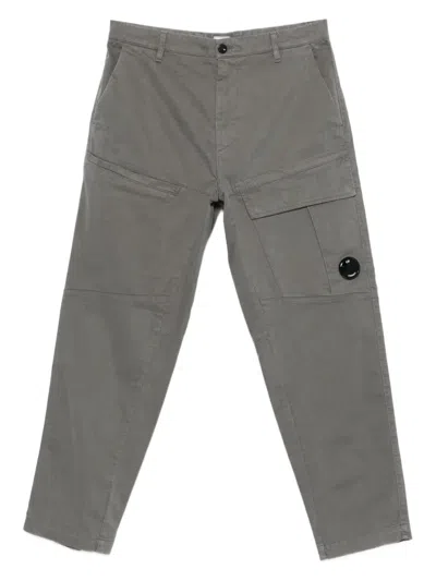 C.p. Company Cargo-pockets Straight-leg Trousers In Gray