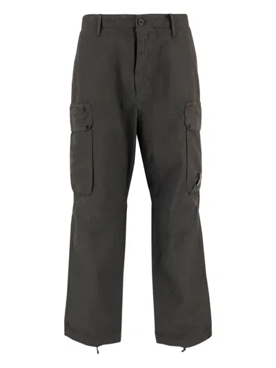 C.p. Company Cargo-pockets Straight-leg Trousers In Gray