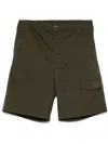 C.p. Company Cargo Shorts In Green