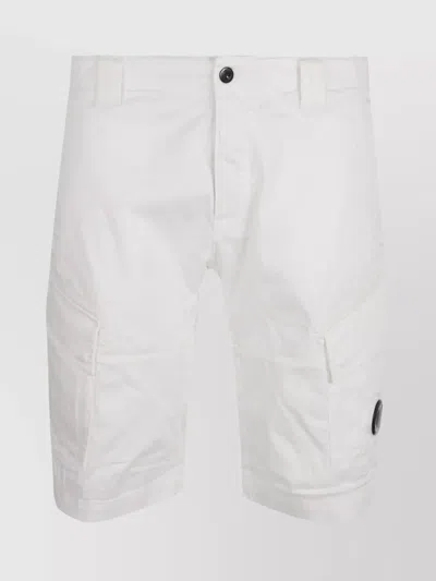 C.P. COMPANY CARGO STRETCH COTTON SATIN SHORTS