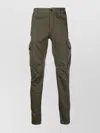 C.p. Company Cargo Stretch-cotton Trousers With Multiple Pockets