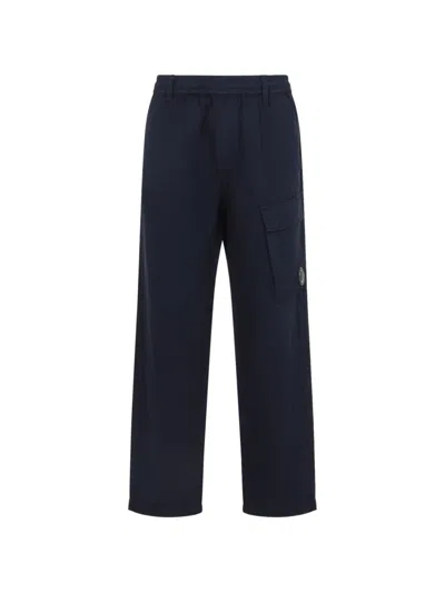 C.p. Company Cargo Trousers In Blue