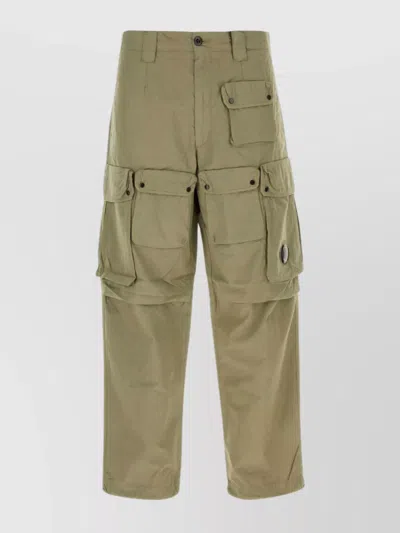 C.p. Company Cargo Trousers Cotton Belt Loops In Green