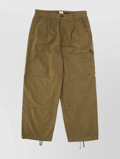 C.p. Company Cargo Trousers Drawstring Hem In Green