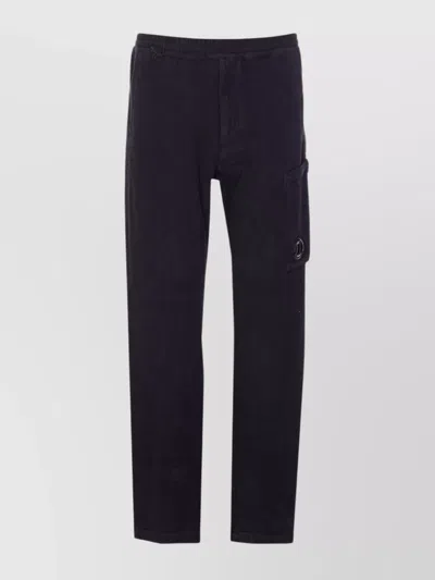 C.p. Company Cargo Trousers Elastic Waistband In Blue