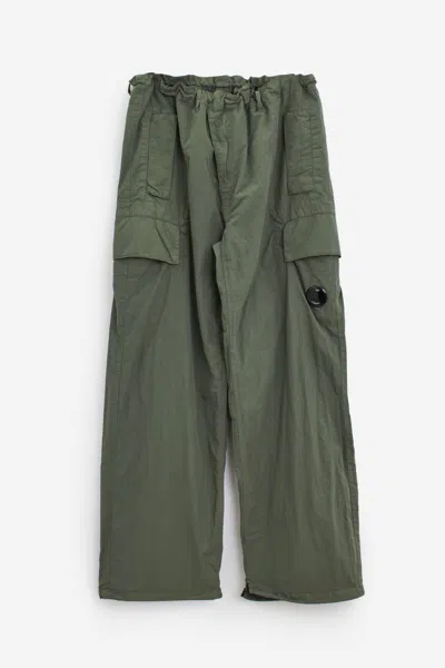 C.p. Company Cargo Trousers In Green