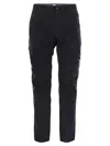 C.p. Company C.p.company Diagonal Raised Fleece Cargo Sweatpants In Night Blue