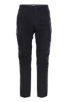 C.p. Company C.p.company Diagonal Raised Fleece Cargo Sweatpants In Night Blue