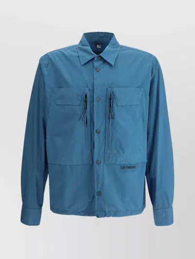 C.P. COMPANY CASUAL LONG SLEEVE SHIRT FEATURING POCKETS