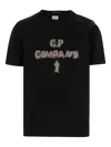 C.p. Company Cp Company Cotton Logo T Shirt In Black