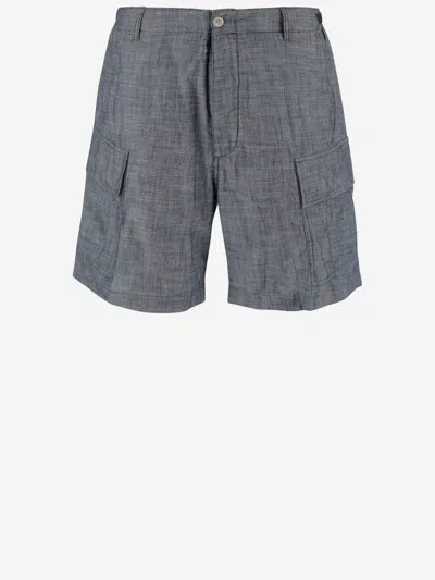 C.P. COMPANY CP COMPANY CHAMBRAY CARGO SHORTS