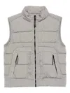 C.p. Company Grey Padded Gilet In Gray