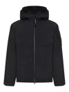 C.p. Company C.p.company Total Eclipse Shell Padded Hooded Lens Jacket In Animal Print